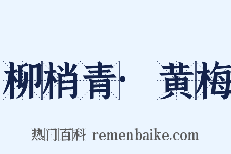 柳梢青·黄梅是什么意思的图片